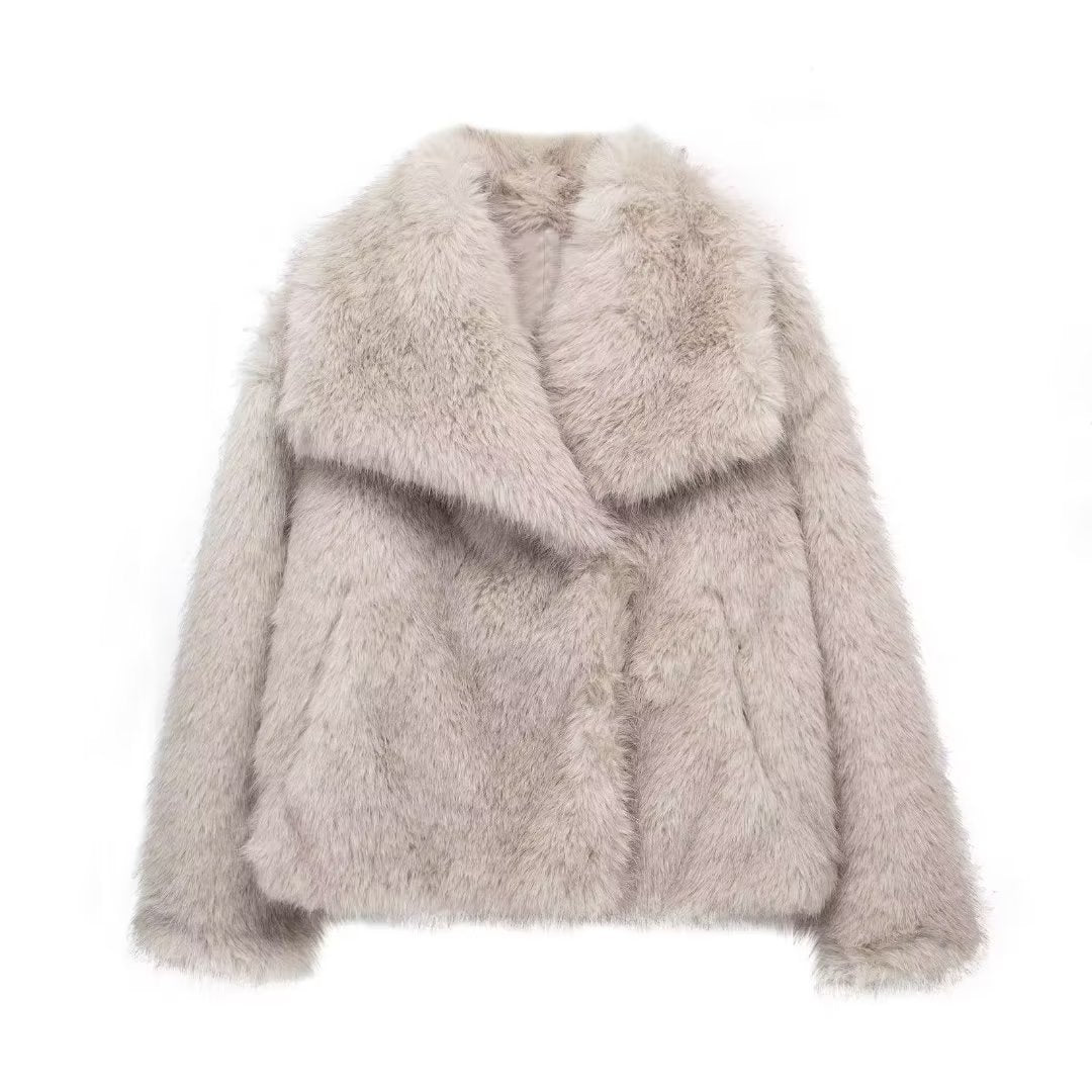 Luxury Winter Coat. Thicken Lapel Outwear. - WAREHOUSE SHOP