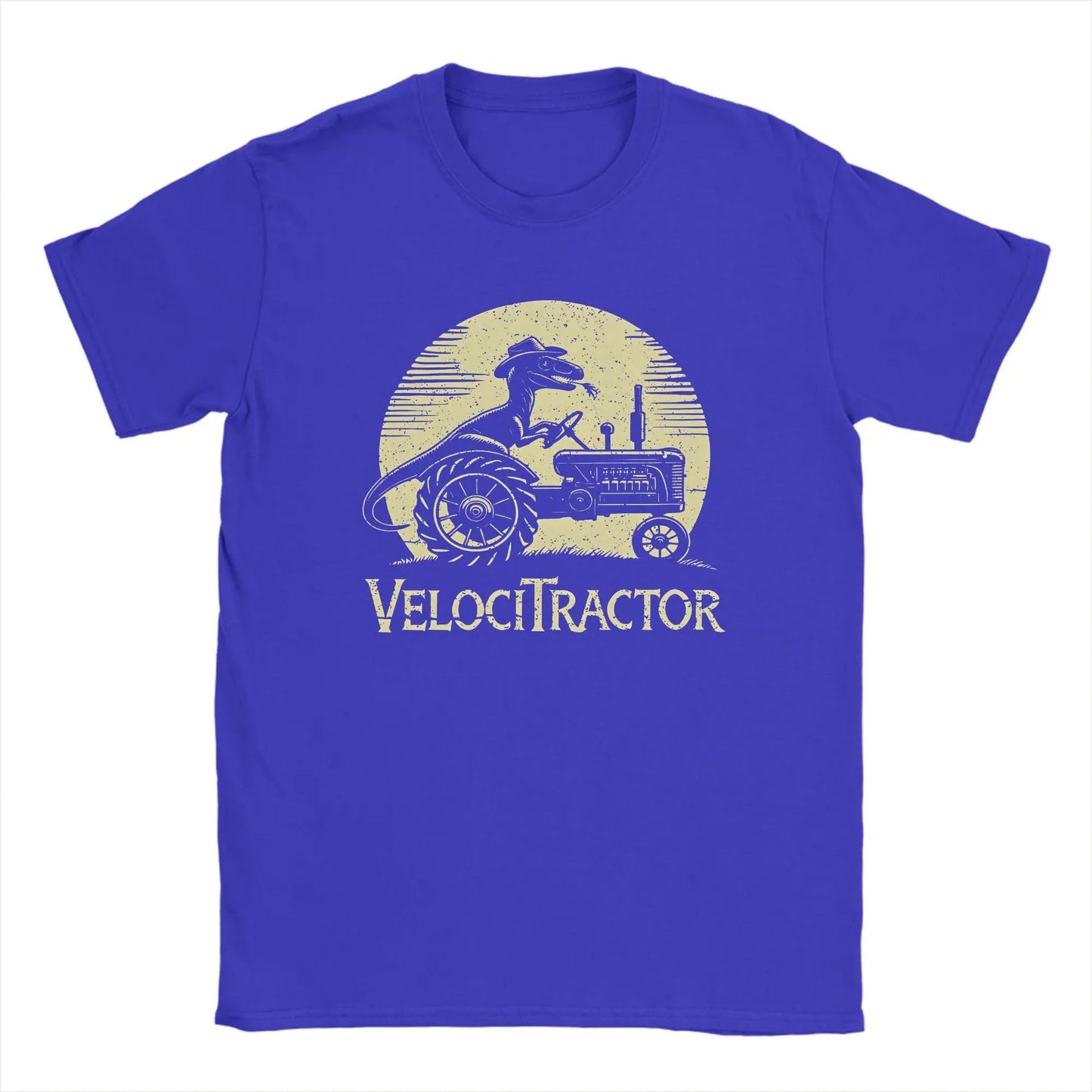 Men's Pure Cotton T-shirt VelociTractor designed Top. Crew Neck, Tee Shirt idea of Gift, casual. - WAREHOUSE SHOP