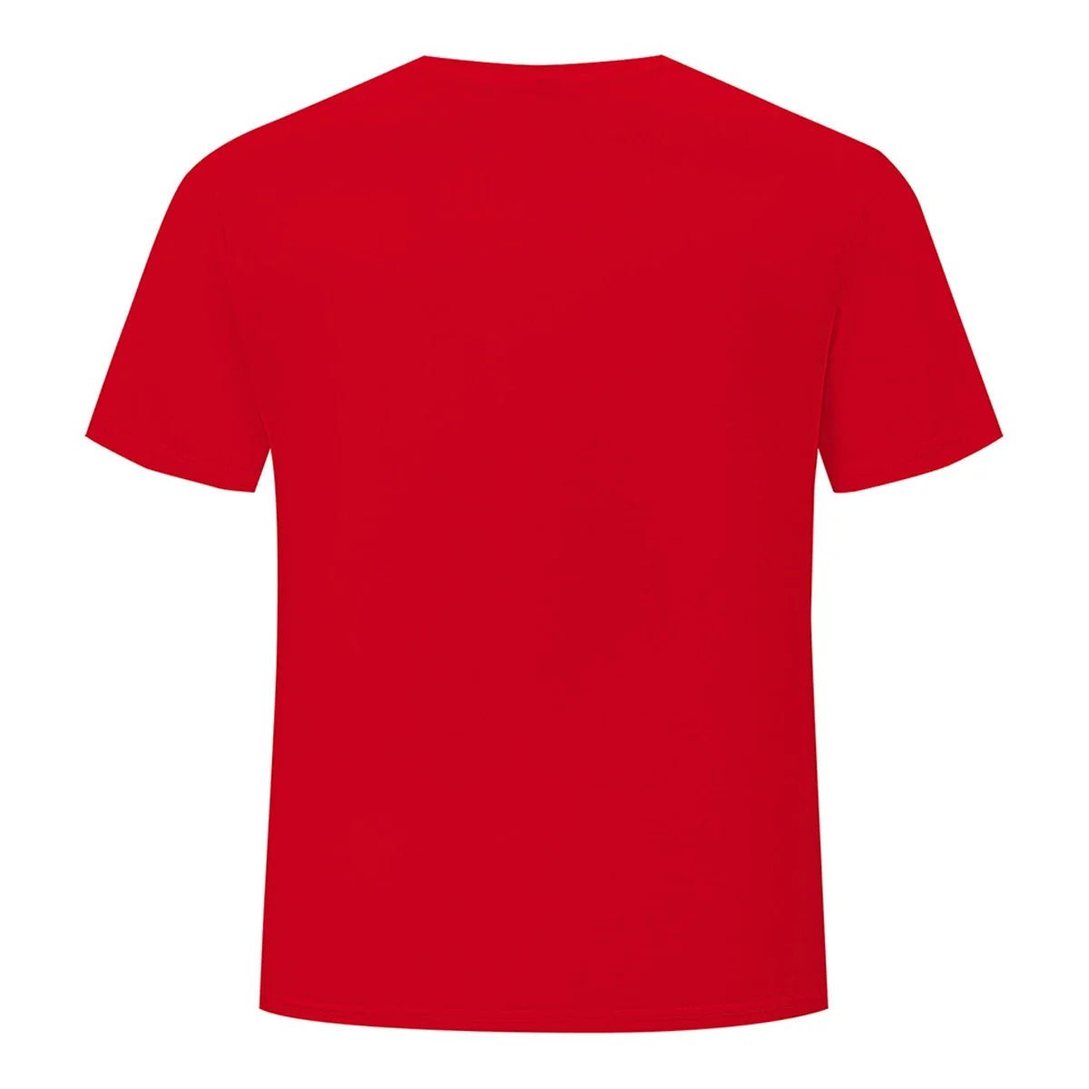 Men's Red Casual T-shirt Fashion Trend Short Sleeve Men's Summer Street Style Clothing Comfortable Clothing for Daily Life - WAREHOUSE SHOP