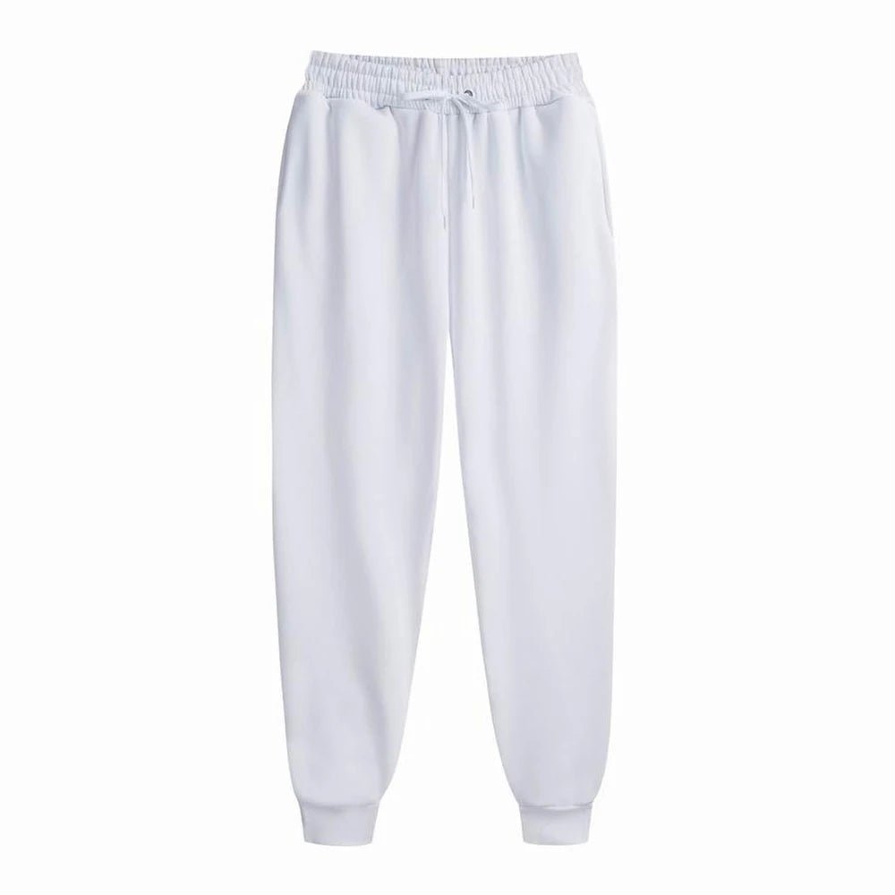 Men's Sweatpants Spring Autumn Fleece Pants Sport Long Pants Casual Drawstring Pockets Trousers Oversize Sweatpants For Men - WAREHOUSE SHOP