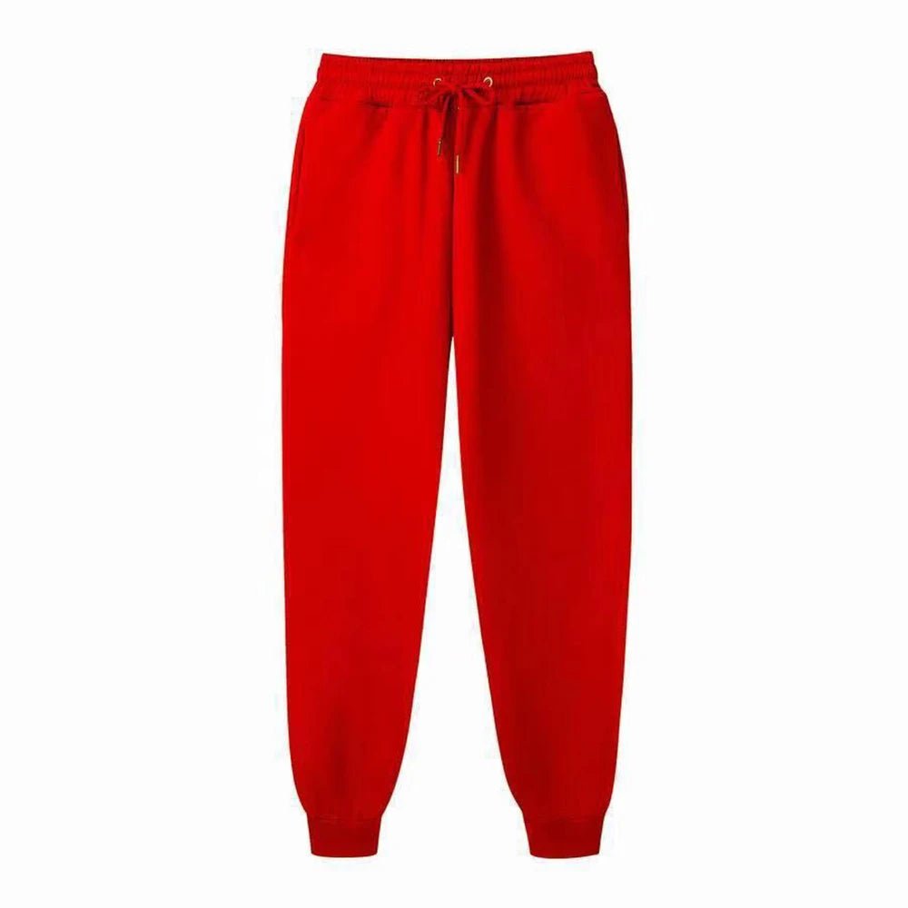 Men's Sweatpants Spring Autumn Fleece Pants Sport Long Pants Casual Drawstring Pockets Trousers Oversize Sweatpants For Men - WAREHOUSE SHOP