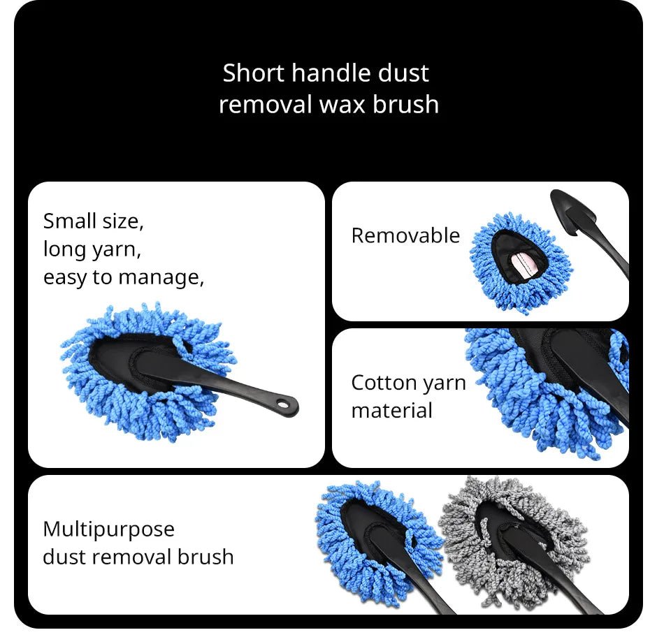 Multifunctional Car Collector Cleaning Dusts Mop Bristles Strong Water Absorption Vehicle Cleaning Wax Mop Brush Car Wash - WAREHOUSE SHOP