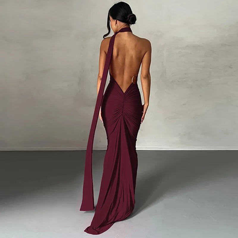 One Shoulder Sleeveless Backless Dress. Dresses For Women Club, Birthday Party, Evening Prom. from Neon y2k. - WAREHOUSE SHOP