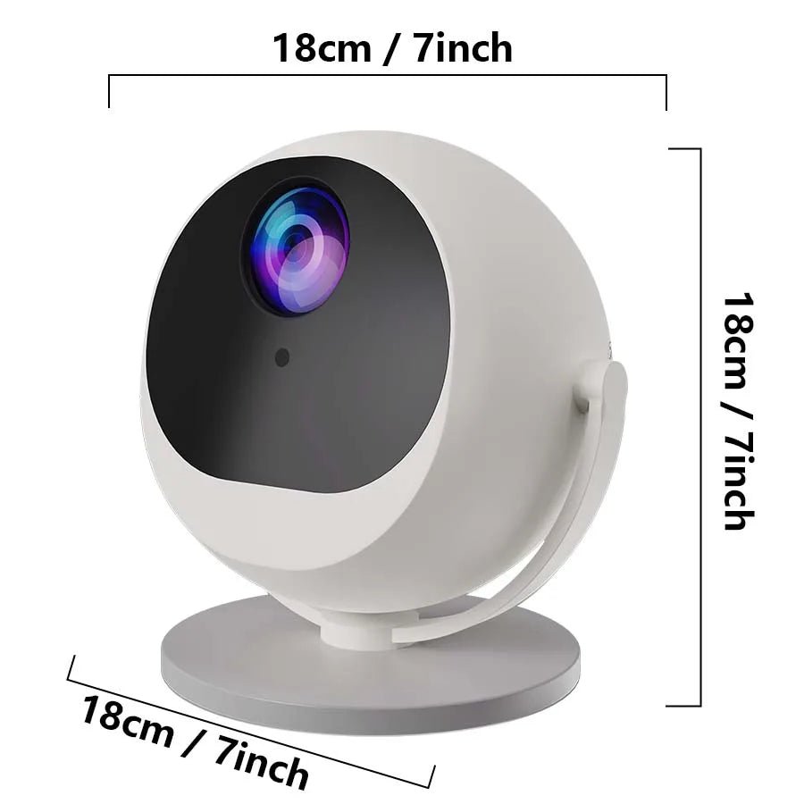 Professional 4K Mini Projector - WiFi6, Bluetooth 5.0, 360° Rotation for Home & Office - WAREHOUSE SHOP