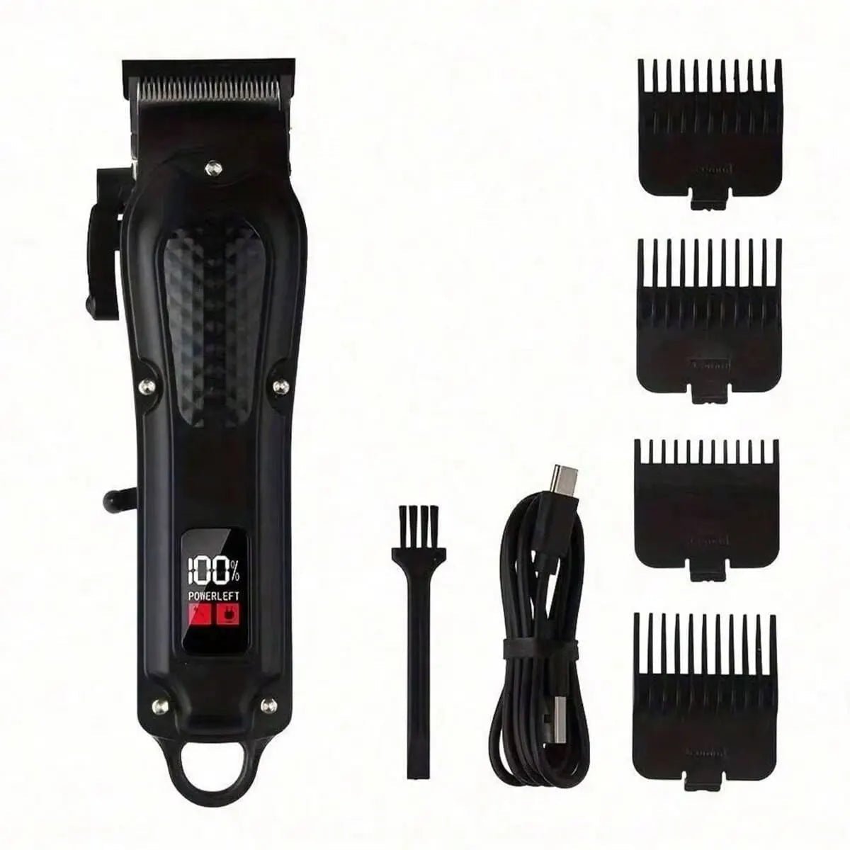 Professional cordless hair clipper & beard trimmer. USB rechargeable, sharp blades, and perfect grooming gift for men. - WAREHOUSE SHOP