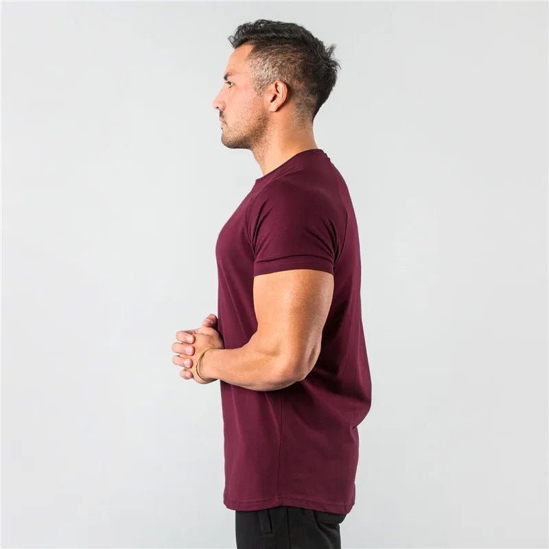 Regular Men Short Sleeve T-shirt. Casual, Joggers, Bodybuilding Tshirt. - WAREHOUSE SHOP