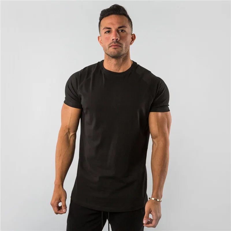 Regular Men Short Sleeve T-shirt. Casual, Joggers, Bodybuilding Tshirt. - WAREHOUSE SHOP