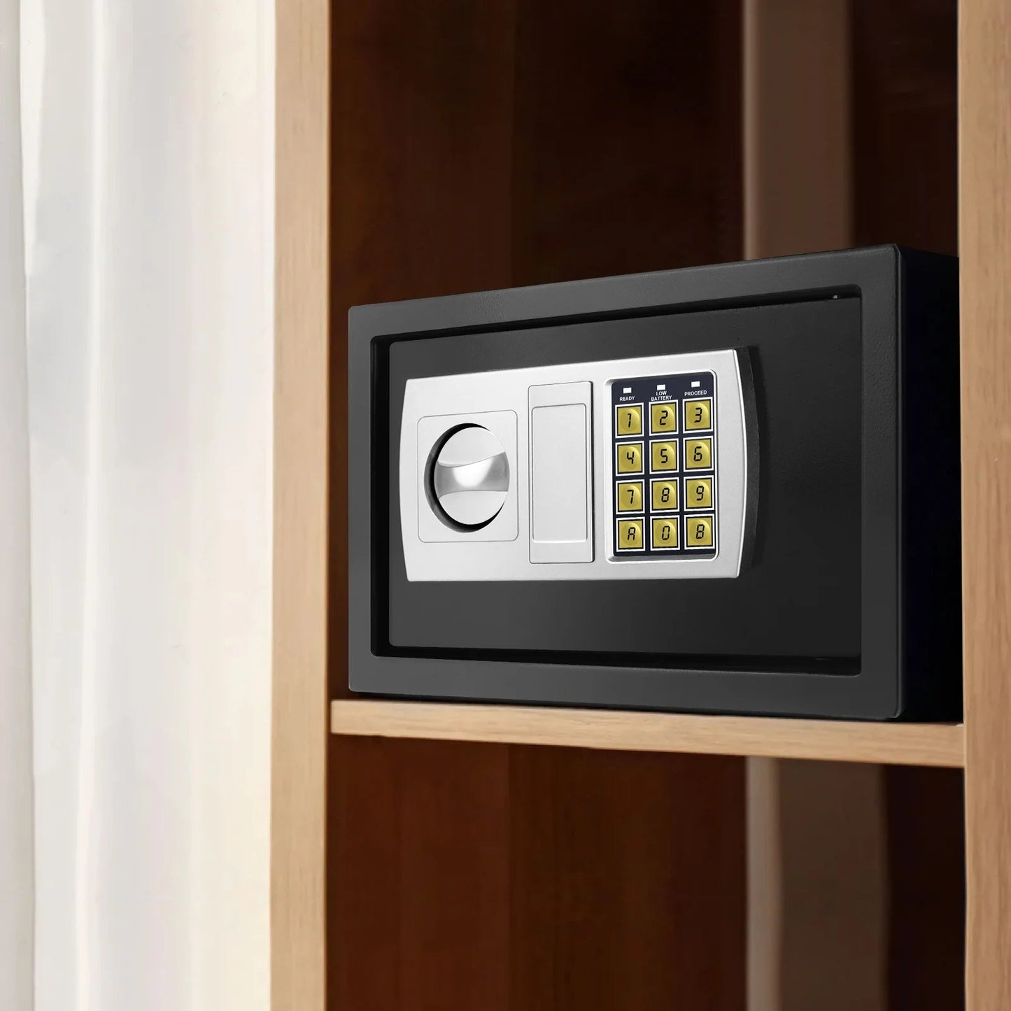 Safe Box for Home, Office. Secured Digital Code Safe with 2 Emergency Keys. Storage - 16L - WAREHOUSE SHOP