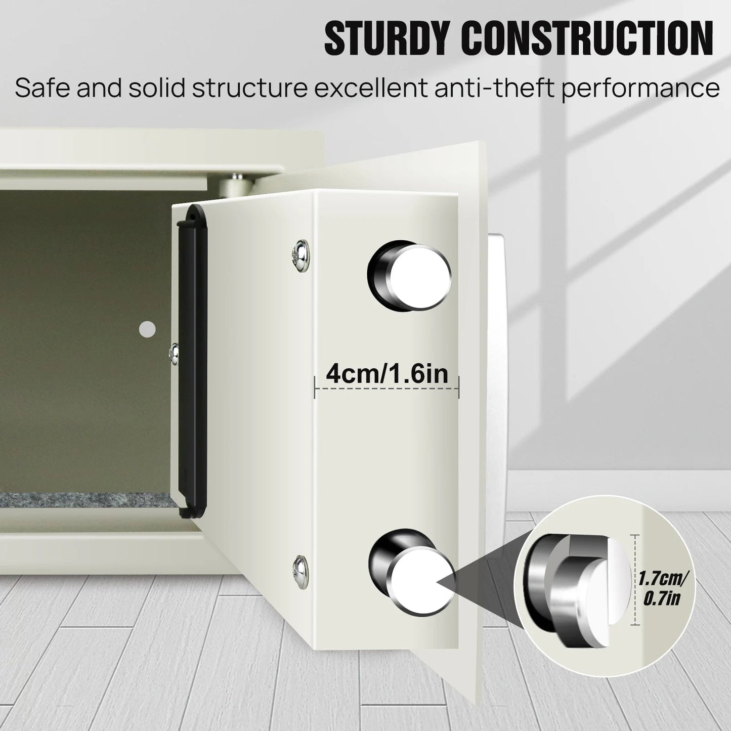 Safe Box for Home, Office. Secured Digital Code Safe with 2 Emergency Keys. Storage - 16L - WAREHOUSE SHOP