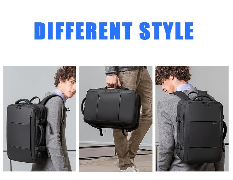 Stylish BANGE Travel Backpack – Business Laptop Backpack 17.3” Expandable, Waterproof, USB Charging, Large Capacity - WAREHOUSE SHOP