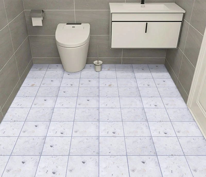 Thick Waterproof Floor Stickers – Self - Adhesive Non - Slip PVC for Bathroom & Kitchen - WAREHOUSE SHOP