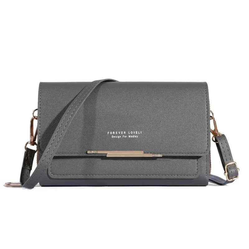Trendy ladies wallet handbag with Korean design. Multi - card, large capacity shoulder bag – stylish, casual, and perfect for daily fashion. - WAREHOUSE SHOP