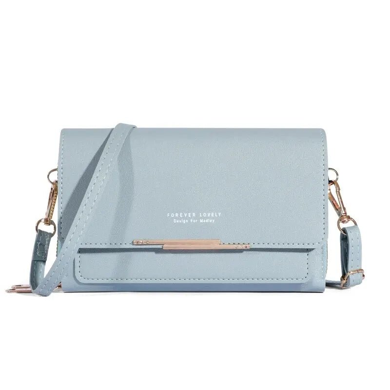Trendy ladies wallet handbag with Korean design. Multi - card, large capacity shoulder bag – stylish, casual, and perfect for daily fashion. - WAREHOUSE SHOP