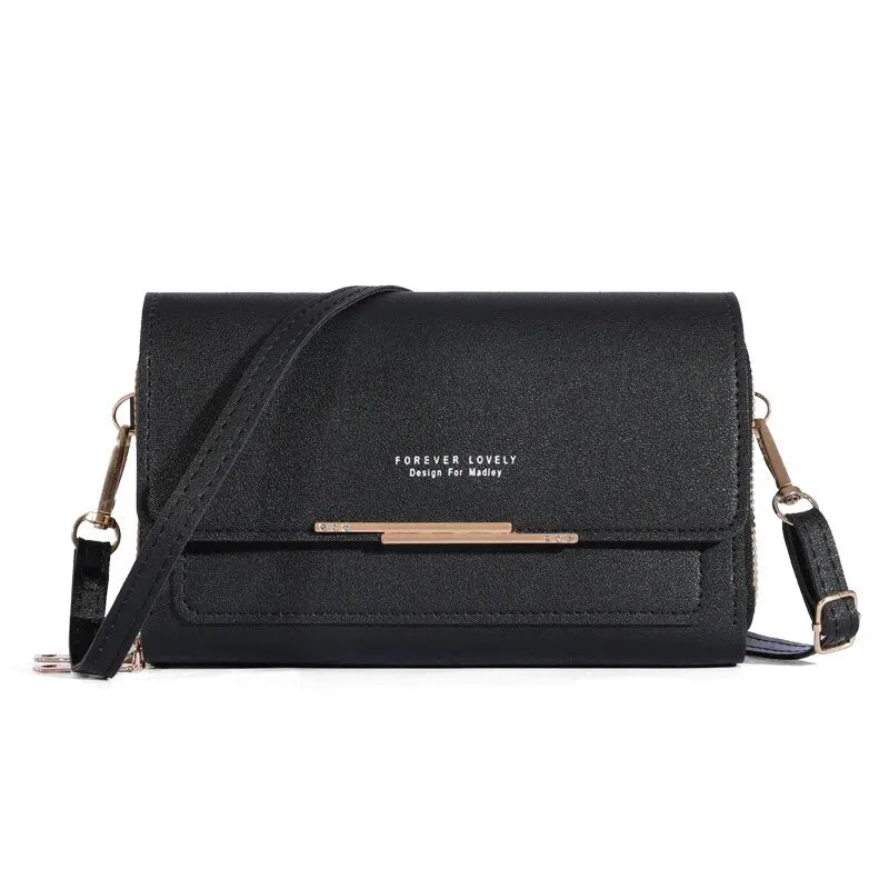 Trendy ladies wallet handbag with Korean design. Multi - card, large capacity shoulder bag – stylish, casual, and perfect for daily fashion. - WAREHOUSE SHOP