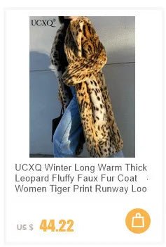 UCXQ elegant women’s faux fur winter coat with lapel collar, soft warm fabric, and loose casual silhouette - WAREHOUSE SHOP