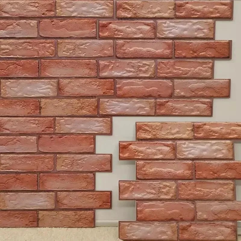 10pcs peel & stick 3D brick wall panels. Waterproof, self - adhesive tiles for bathroom, kitchen, fireplace, and home décor. - WAREHOUSE SHOP