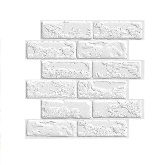 10pcs peel & stick 3D brick wall panels. Waterproof, self - adhesive tiles for bathroom, kitchen, fireplace, and home décor. - WAREHOUSE SHOP