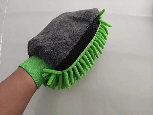 1/5pcs Car Washing Gloves Waterproof Microfiber Chenille Gloves Car Cleaning Mitt Detailing Brush Auto Care Double - faced Glove - WAREHOUSE SHOP