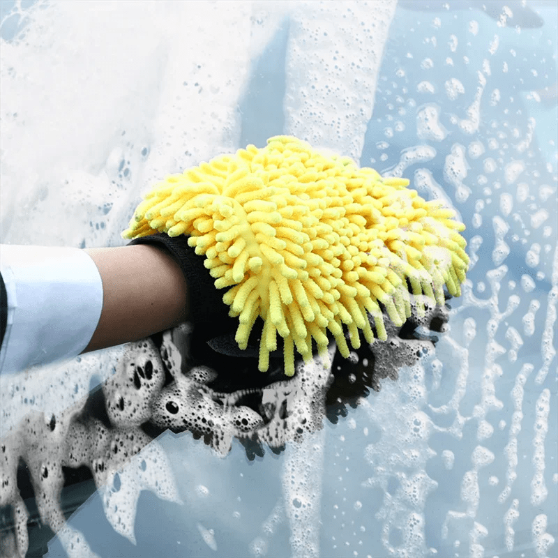 1/5pcs Car Washing Gloves Waterproof Microfiber Chenille Gloves Car Cleaning Mitt Detailing Brush Auto Care Double - faced Glove - WAREHOUSE SHOP