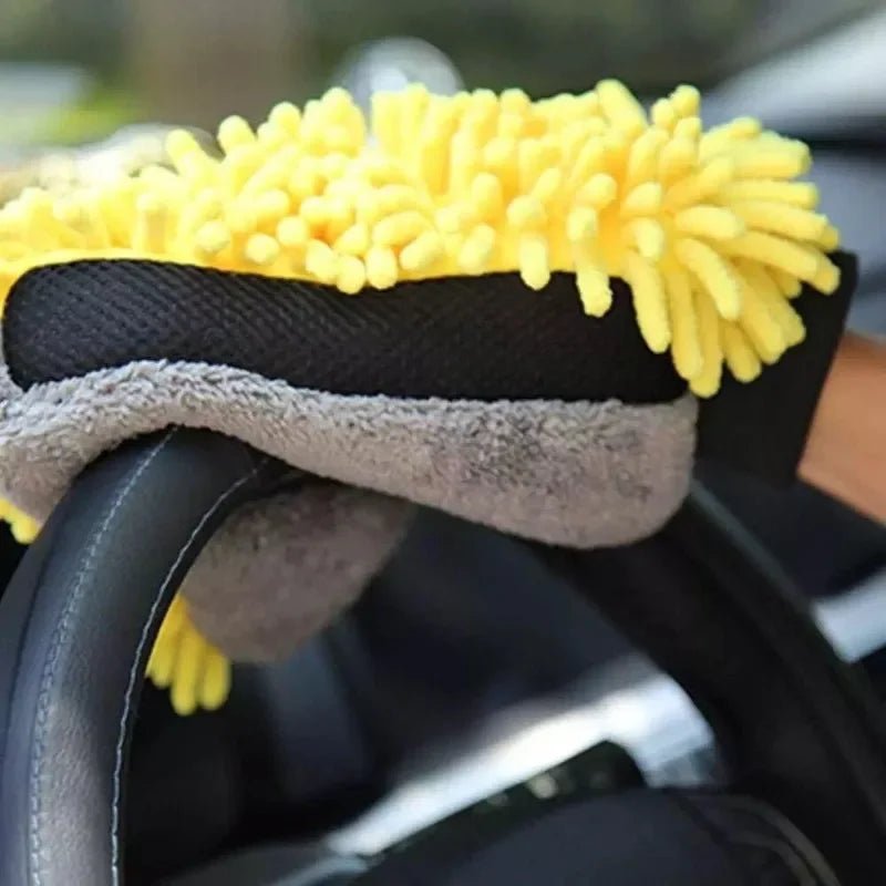1/5pcs Car Washing Gloves Waterproof Microfiber Chenille Gloves Car Cleaning Mitt Detailing Brush Auto Care Double - faced Glove - WAREHOUSE SHOP