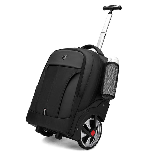 20 - Inch Rolling Luggage Backpack with Wheels – Large Capacity Travel Suitcase for Carry - On & Business Trips - WAREHOUSE SHOP