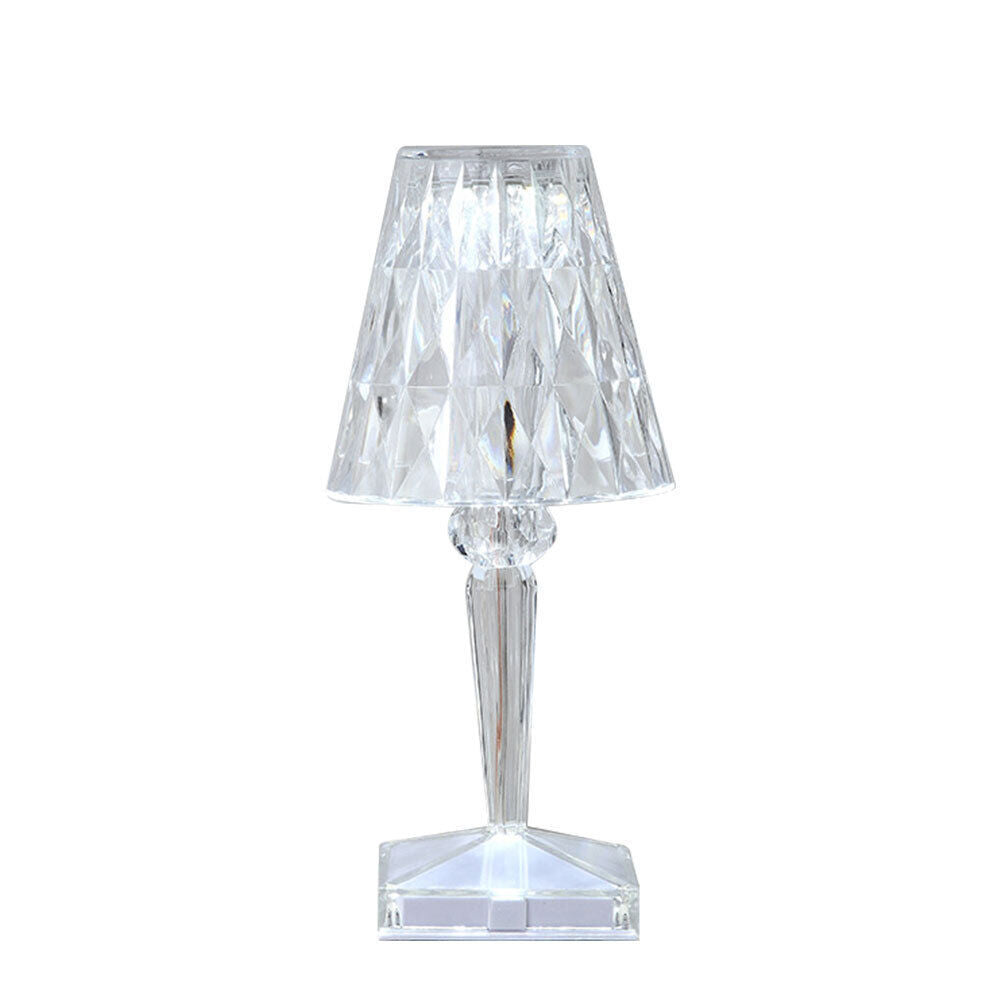 RGB LED Crystal Table Lamp Diamond Rose Bar Night Light Touch Atmosphere Bedside