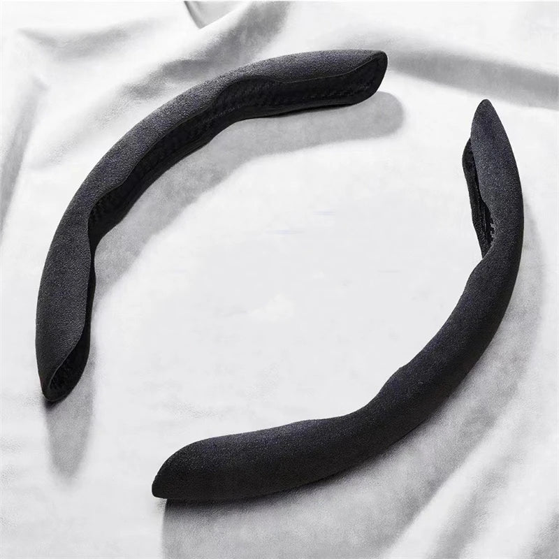 38Cm Universal Suede Car Steering Wheel Cover. Beautiful reflecting steering Covers, Non - Slip, car interior Modifications. - WAREHOUSE SHOP