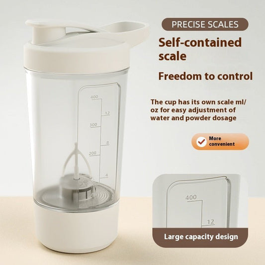 400ML 14oz Electric Protein Powder Mixing Cup Automatic Shaker Mixer Shake Bottle Milk Coffee Blender Kettle Fro Gym 1200mAh - WAREHOUSE SHOP