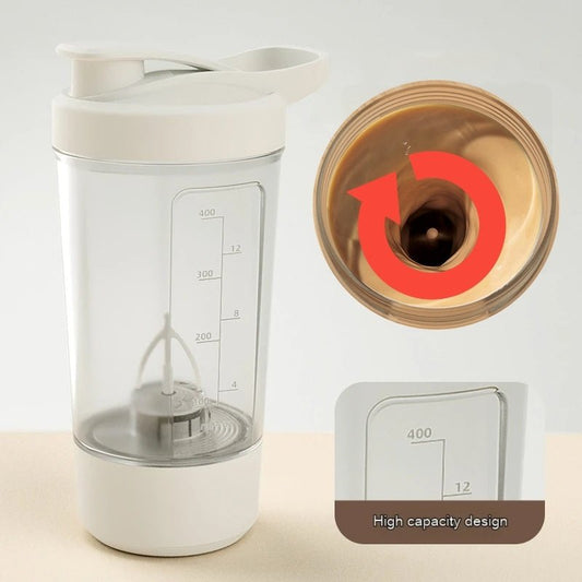 400ML 14oz Electric Protein Powder Mixing Cup Automatic Shaker Mixer Shake Bottle Milk Coffee Blender Kettle Fro Gym 1200mAh - WAREHOUSE SHOP