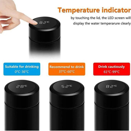 500ml Smart Thermos Bottle with LED Temp Display - WAREHOUSE SHOP