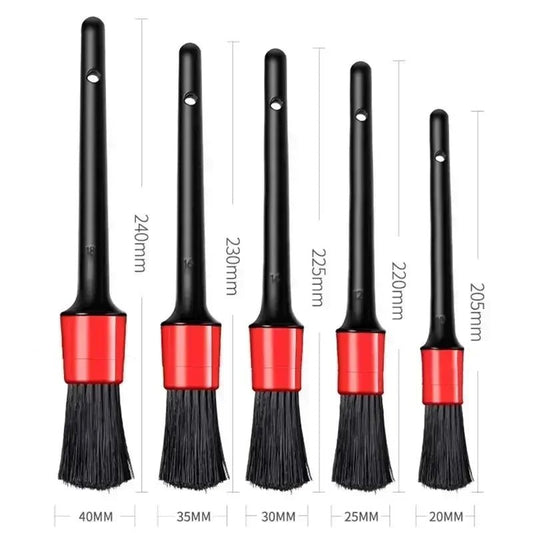 5pcs Detailing Brush Set. Car interior Brushes, Car Detailing Brush, Brush Dashboard Air Outlet. - WAREHOUSE SHOP