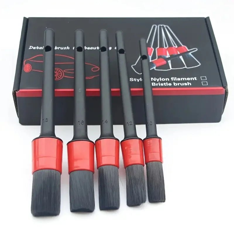5pcs Detailing Brush Set. Car interior Brushes, Car Detailing Brush, Brush Dashboard Air Outlet. - WAREHOUSE SHOP