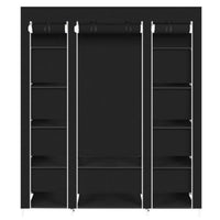 69" Portable Clothes Closet Wardrobe Storage Organizer with Non - Woven Fabric Quick and Easy to Assemble Extra Strong and Durable - WAREHOUSE SHOP