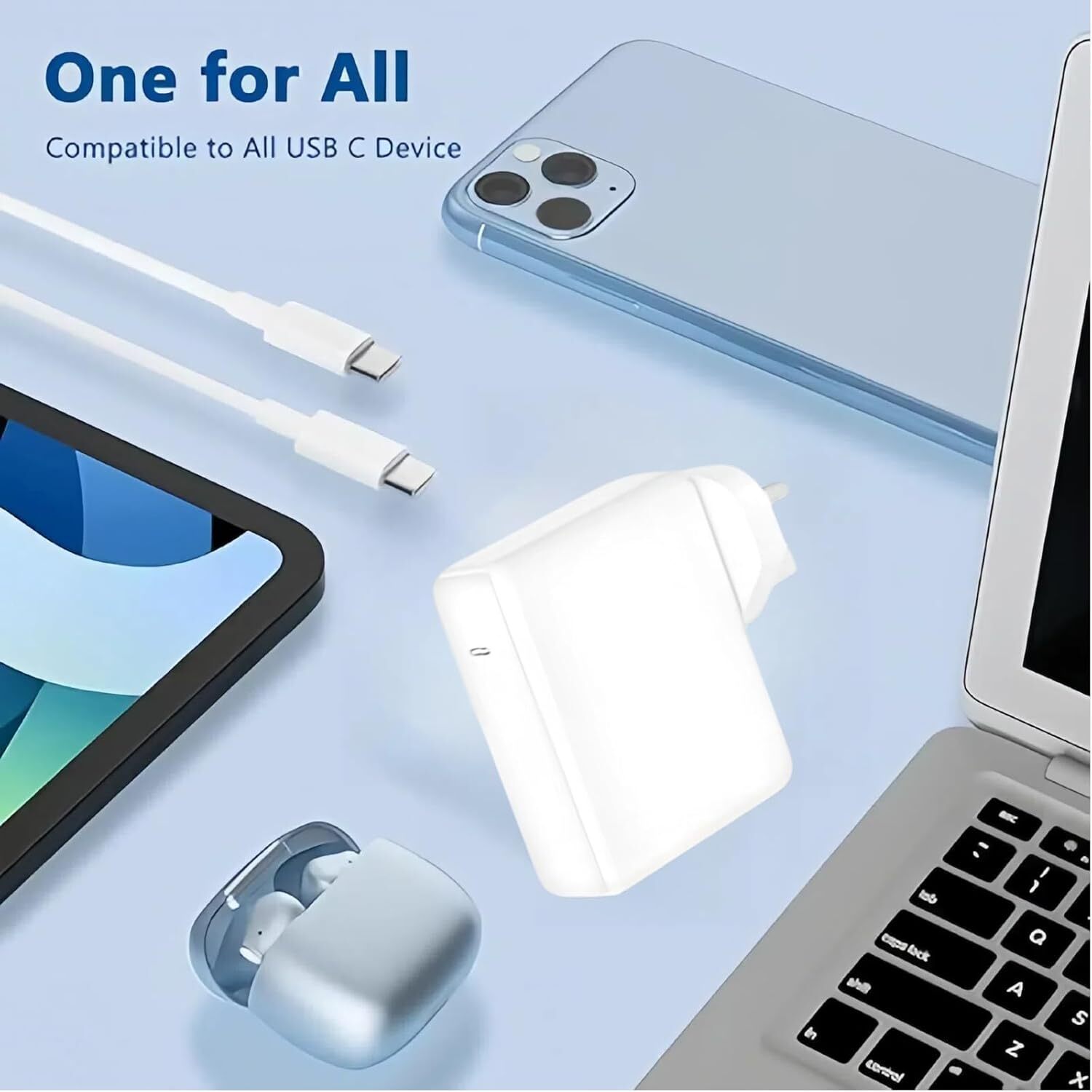87W USB C Type C Fast Charger Power Adapter Compatible With Book Pro Uk Plug - WAREHOUSE SHOP