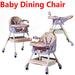 Upgrade Liggend Baby Eetstoel Multi-Functionele Opvouwbare Kindereetstoel 6 Maanden ~ 6 Jaar Oude Babyvoederstoel Met Wielen