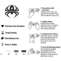 Japanese anime girls Temporary Tattoo,Lasts To 15 Days New Technology Magic Waterproof Semi Permanent Sticker.