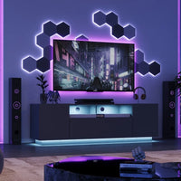 GALAXHERO TV Stand for 65 Inch TV Entertainment Center with Storage Cabinet Modern TV Console for Living Room with Ample Storage