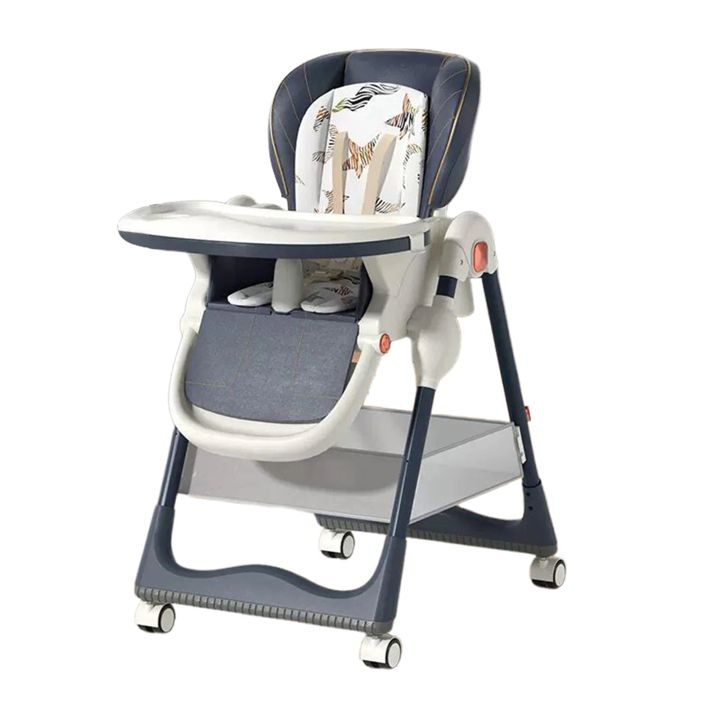 Upgrade Liggend Baby Eetstoel Multi-Functionele Opvouwbare Kindereetstoel 6 Maanden ~ 6 Jaar Oude Babyvoederstoel Met Wielen