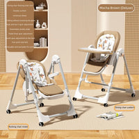 Upgrade Liggend Baby Eetstoel Multi-Functionele Opvouwbare Kindereetstoel 6 Maanden ~ 6 Jaar Oude Babyvoederstoel Met Wielen