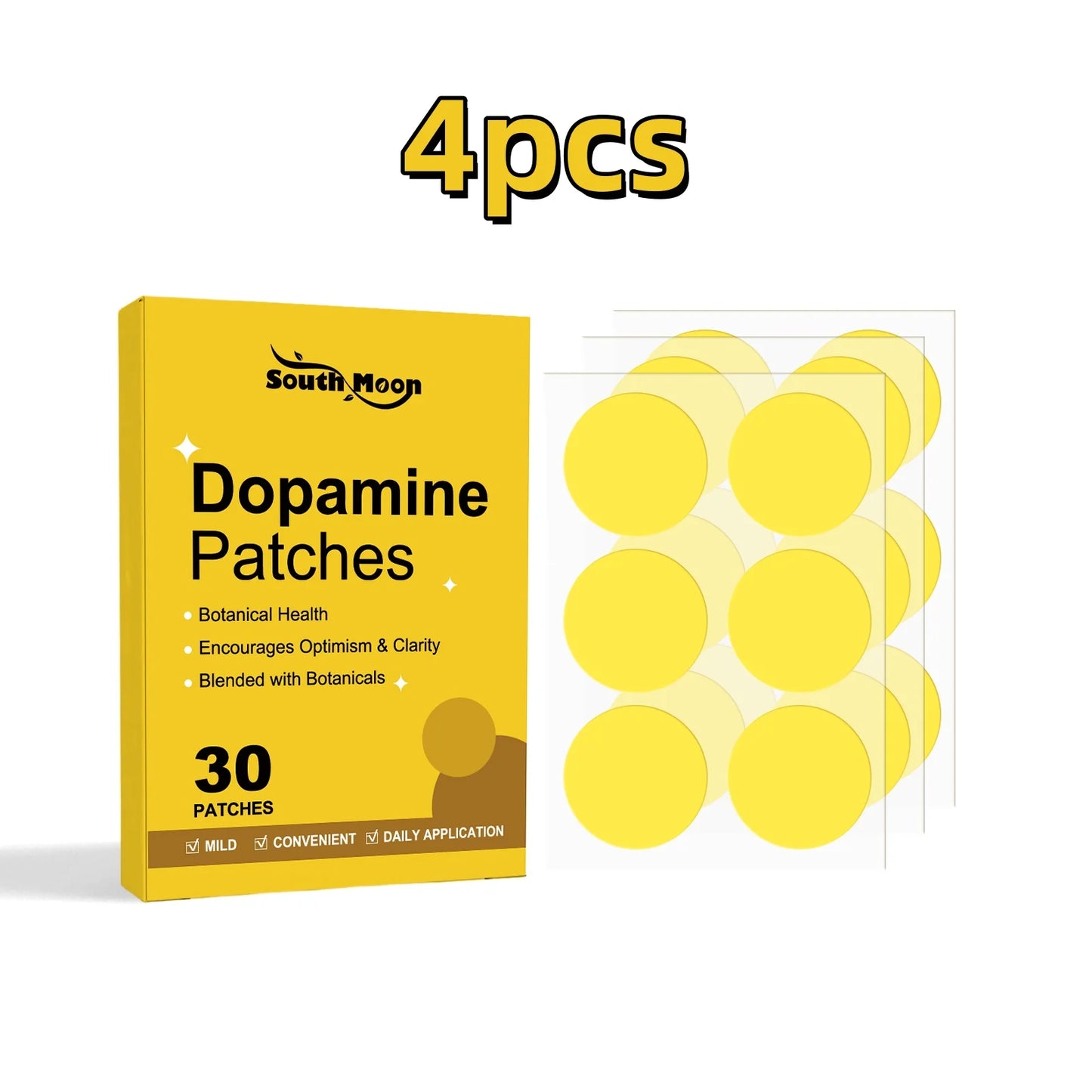 South Moon Dopamine Patch 30pcs - Energy Boost & Anxiety Relief