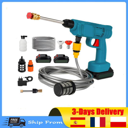 Makita 18V Cordless Pressure Washer 30Bar 1000W IPX5 Waterproof Car Truck Motorcycle Cleaner CE Certified with 4 Quick-Connect N