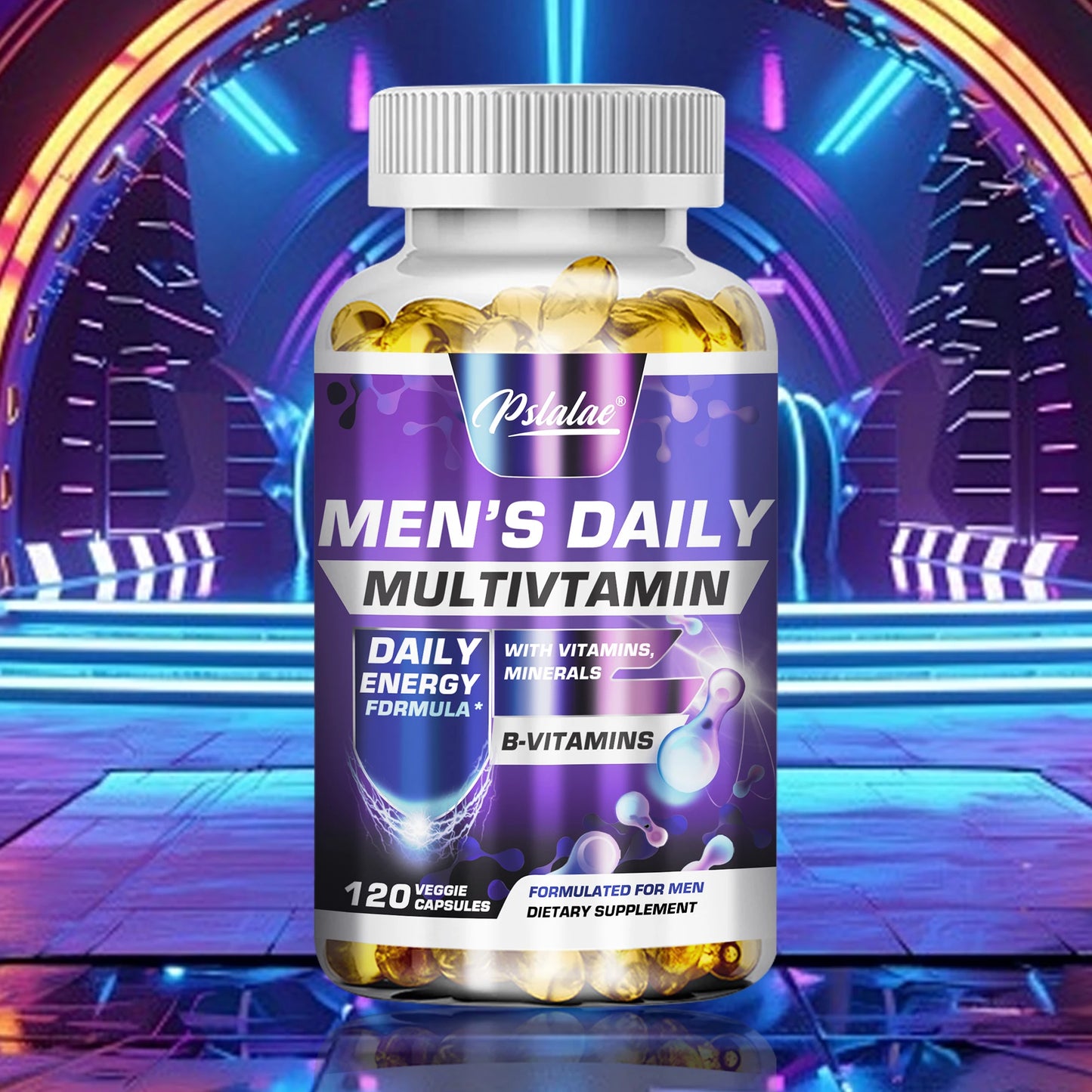 Men's Multivitamin 120 Capsules - Energy Endurance Heart & Brain Health