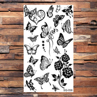 Black Scorpion Temporary Tattoos For Adults Men Realistic Dragon Wolf Tiger Thorns Fake Tattoo Sticker Hand Leg Tatoos Creative
