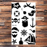 Black Scorpion Temporary Tattoos For Adults Men Realistic Dragon Wolf Tiger Thorns Fake Tattoo Sticker Hand Leg Tatoos Creative