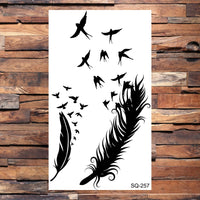 Black Scorpion Temporary Tattoos For Adults Men Realistic Dragon Wolf Tiger Thorns Fake Tattoo Sticker Hand Leg Tatoos Creative