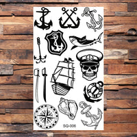 Black Scorpion Temporary Tattoos For Adults Men Realistic Dragon Wolf Tiger Thorns Fake Tattoo Sticker Hand Leg Tatoos Creative
