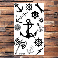 Black Scorpion Temporary Tattoos For Adults Men Realistic Dragon Wolf Tiger Thorns Fake Tattoo Sticker Hand Leg Tatoos Creative