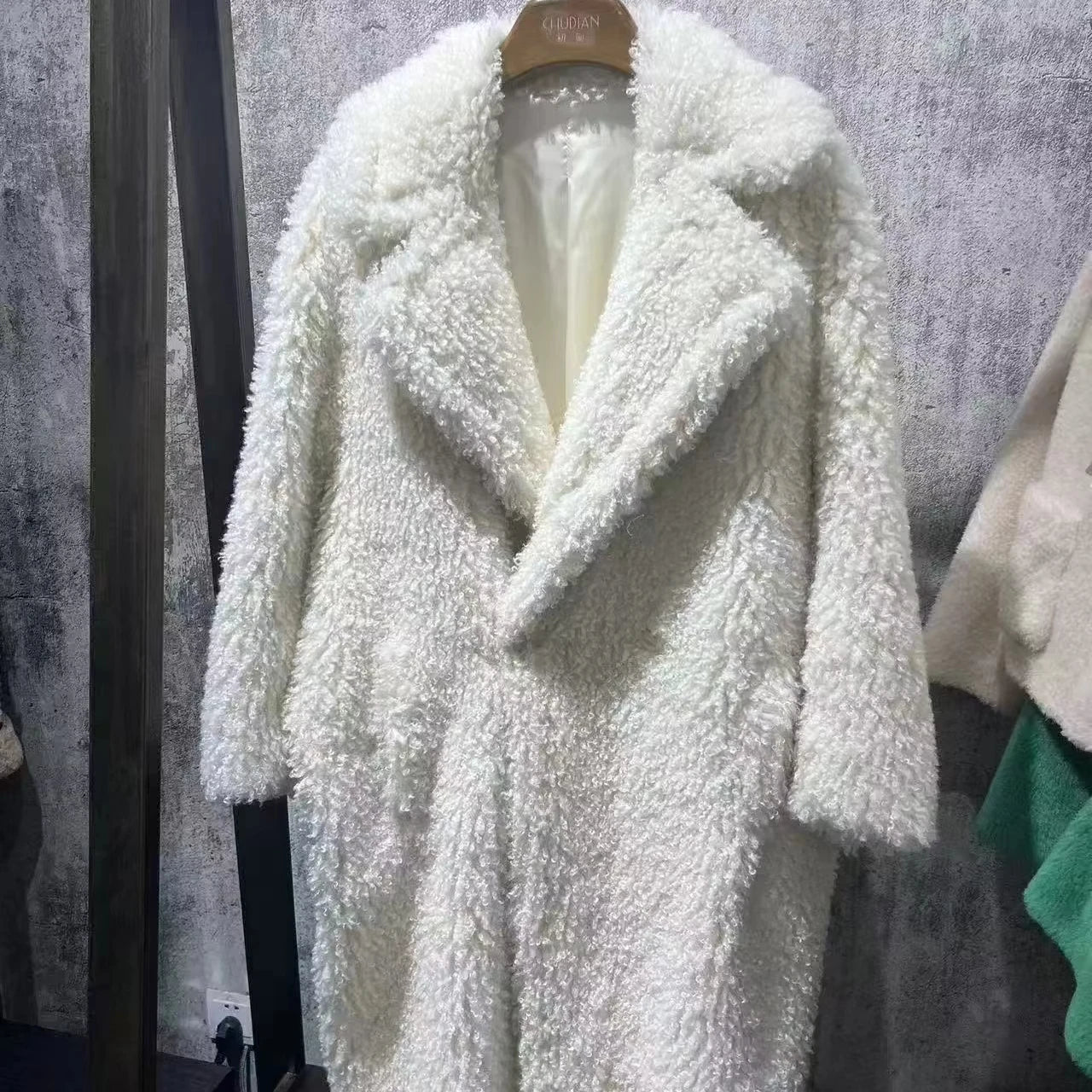 Luxury Women Faux Fur Winter Coats. Comfortable warmed Outerwear, Open Front Long Cardigan Jacket.