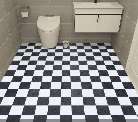 Thicken Floor Stickers Self-adhesive Waterproof Bathroom Floor Stickers Non-slip Home Wallpaper Wear-resistant Kitchen PVC WAREHOUSE SHOP