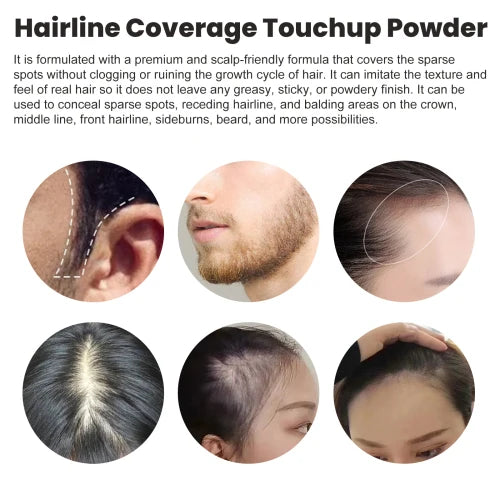 EELHOE Covering Touch Mild Refreshing Oil Control Easy To Apply Concealer Powder For Hairline